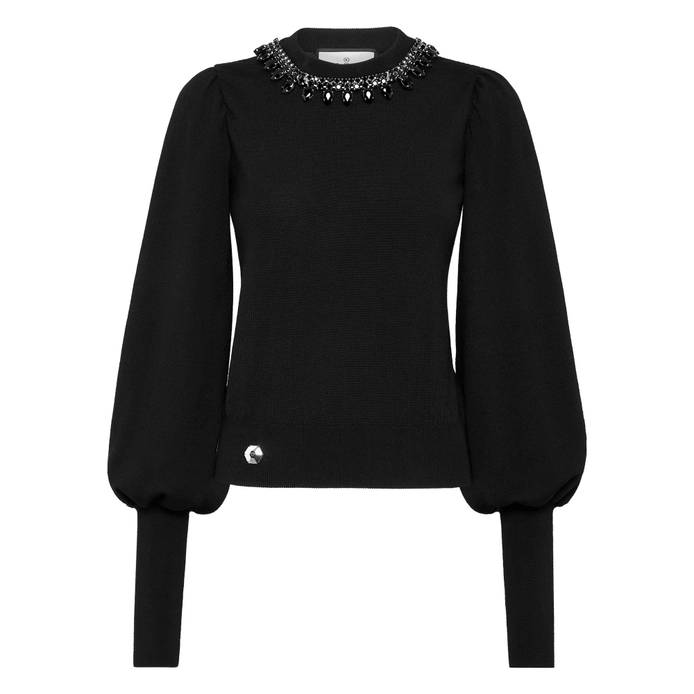 Philipp Plein Damen Schwarz - Strickpullover - Knitwear - K - Xs