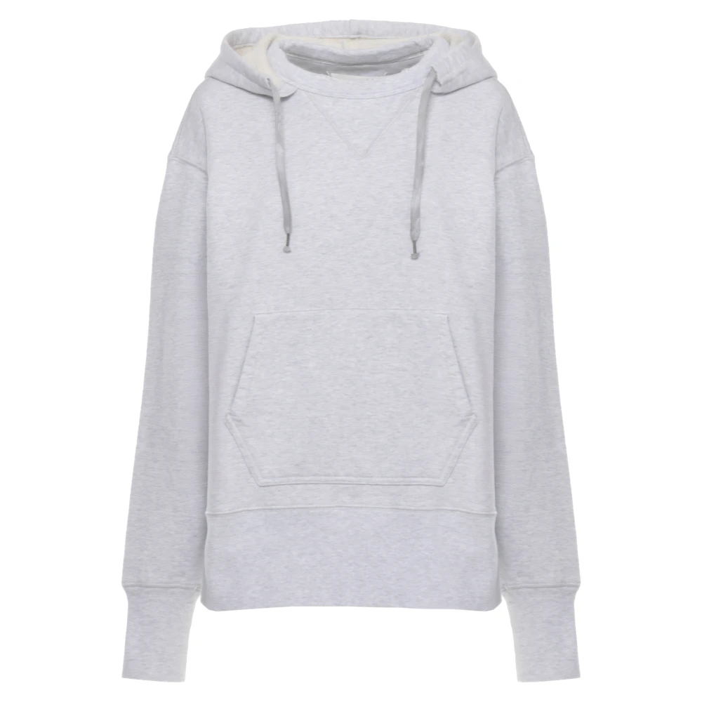 Maison Margiela - Baumwoll-Hoodie - Sweatshirts & Hoodies -Damen -Grau -S