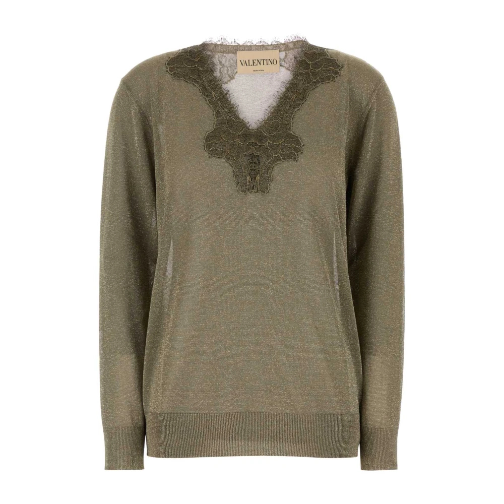 Valentino Garavani - Maglia | Uni - Knitwear - Damen - Grün - S