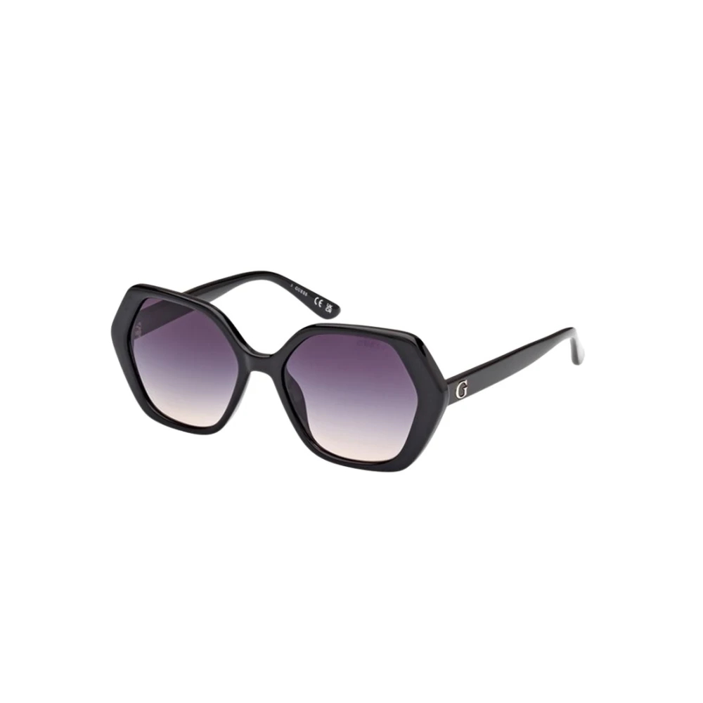 Guess Damen Schwarz Gu8292 01B Sonnenbrillen Injiziert Rauch Geometrisch Normal Schattiert - Image 4
