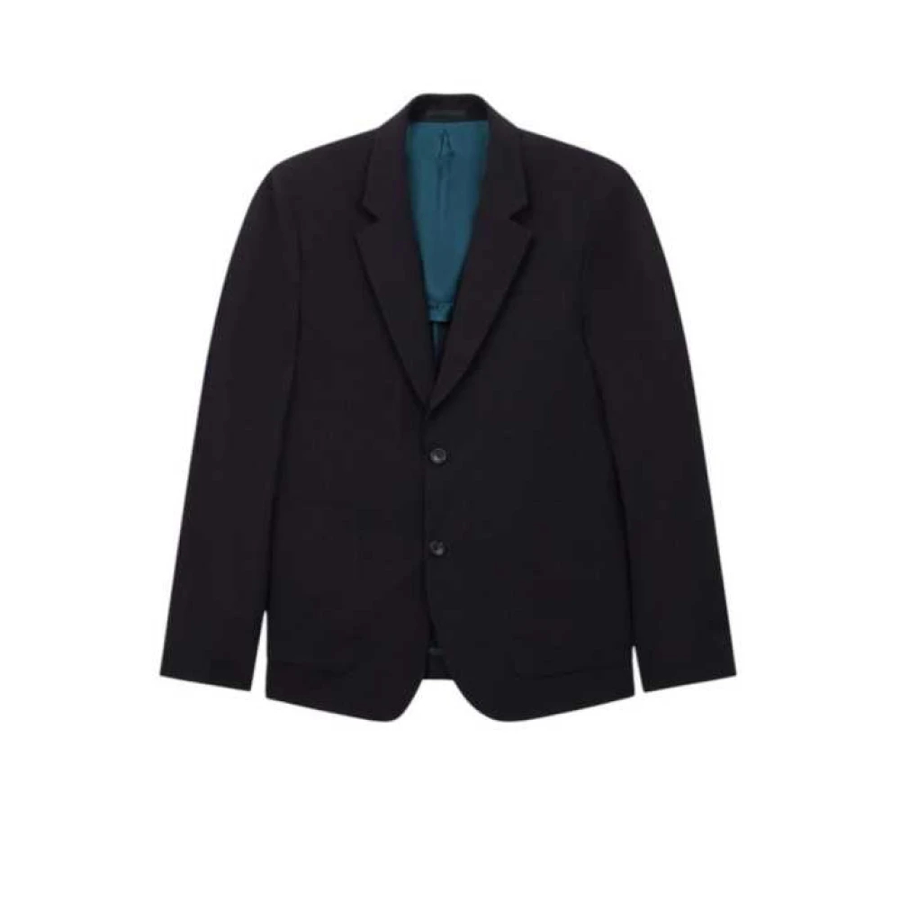 Paul Smith Herren Blau - Seersucker Sakko - Jackets - 2XL