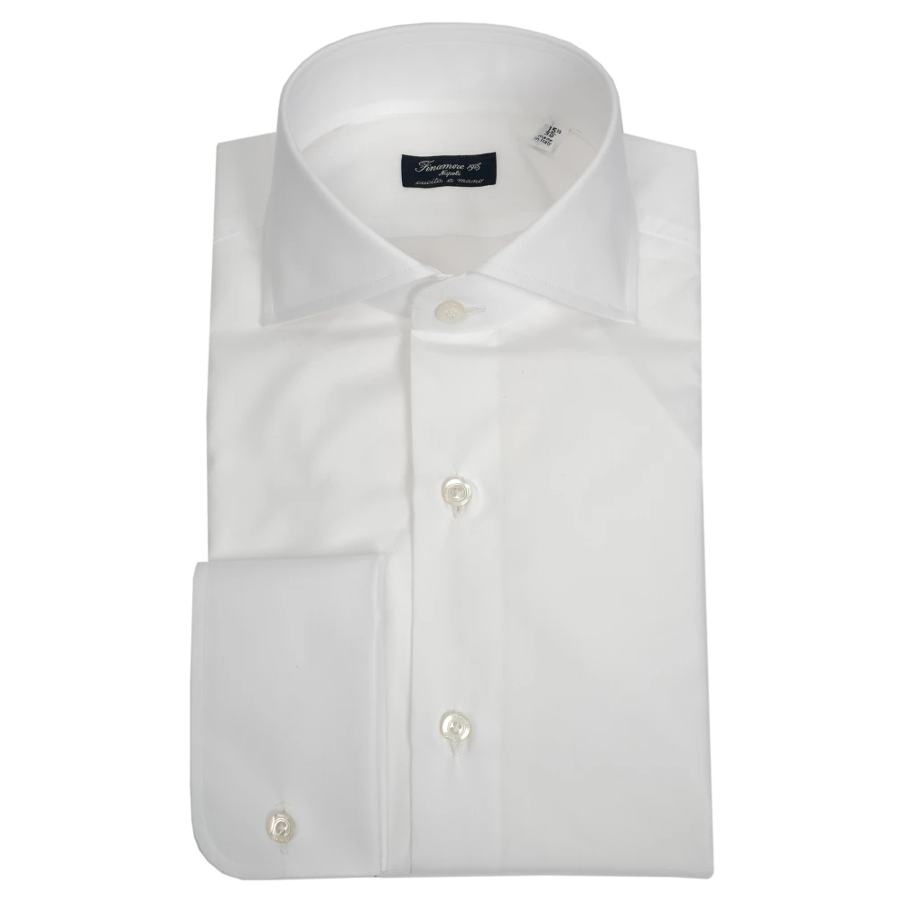 Finamore Herren Weiß - Napoli Hemd - Shirts - 4XL