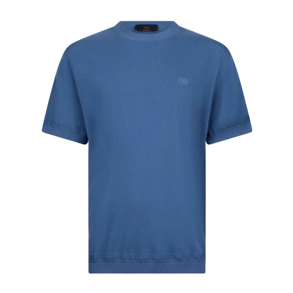 Liu Jo Herren Blau - Maglia Shortcrepe - Tops - Xl