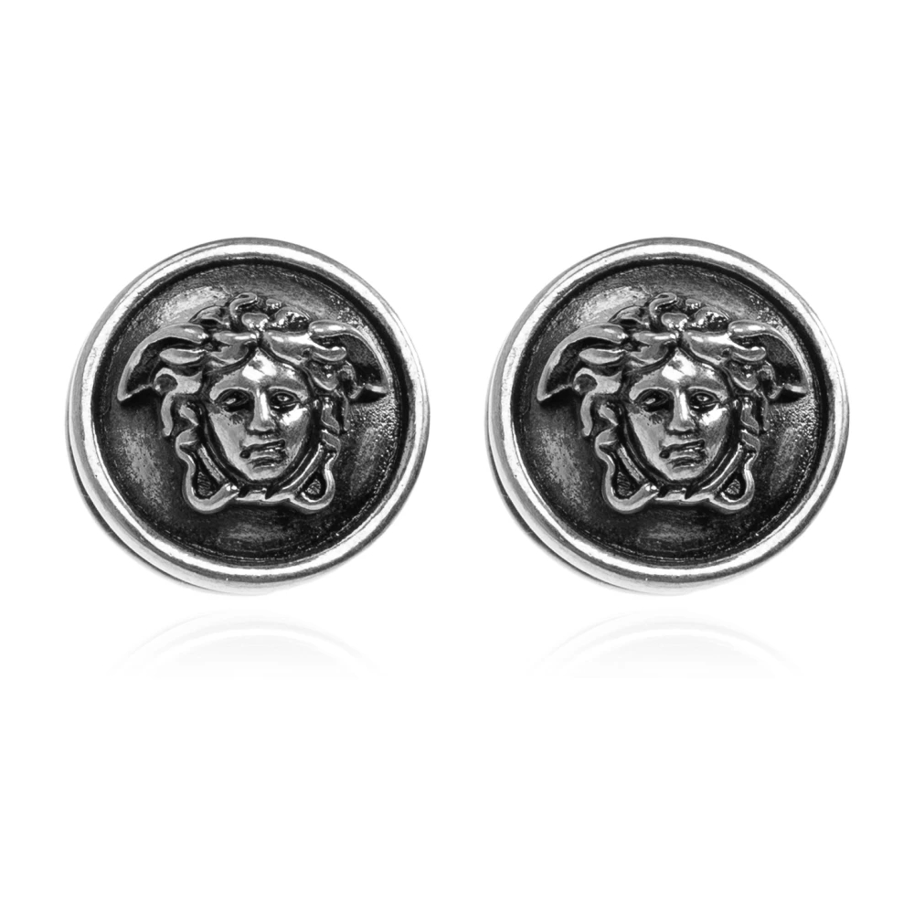 Versace Unisex Grau - Medusa Ohrringe - Accessories - One Size
