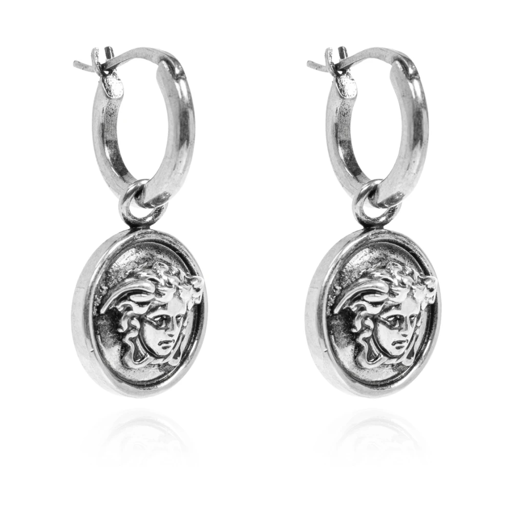 Versace Unisex Grau - Medusa Ohrringe - Accessories - One Size