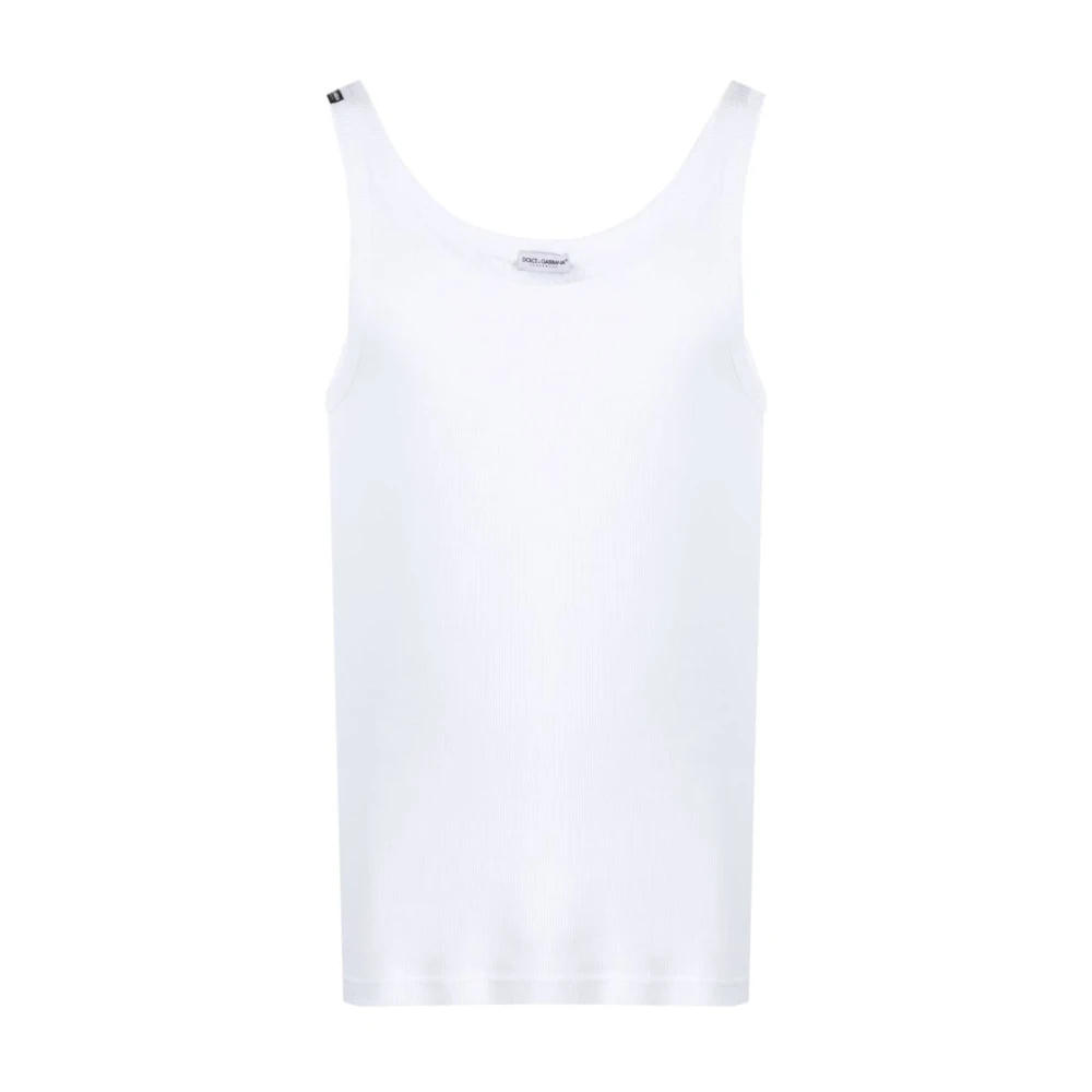 Dolce & Gabbana - Marcello Rippstrick-Tanktop Aus Baumwolle - Tops - Herren - Weiß - L - Bild 9