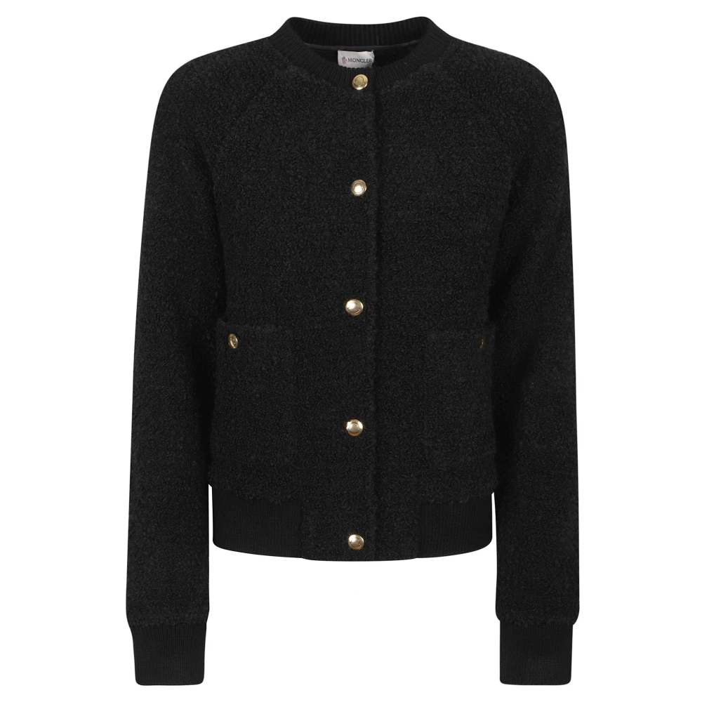 MONCLER | Black bouclé knit cardigan | female | S - Bild 6