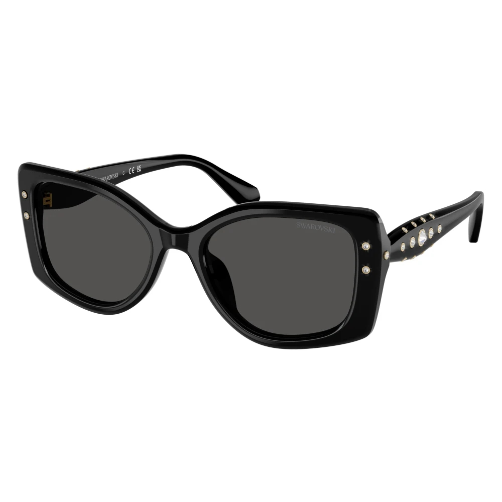 Swarovski Damen Grau Sk6058u 100187 Sonnenbrillen Acetat Schwarz Pillow Normal - Bild 5