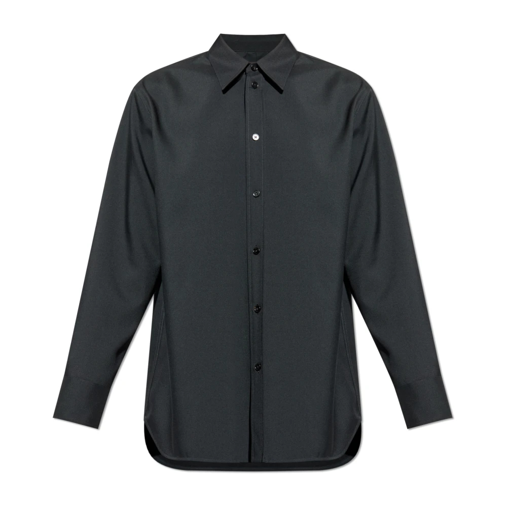 Jil Sander Herren Schwarz - Wollhemd - Shirts - K -M