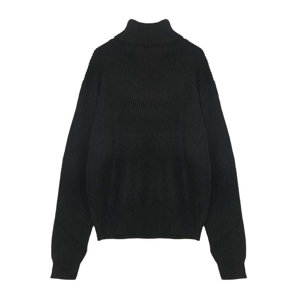 Silvian Heach Damen Schwarz - Rollkragenpullover - Knitwear - K - 2XS