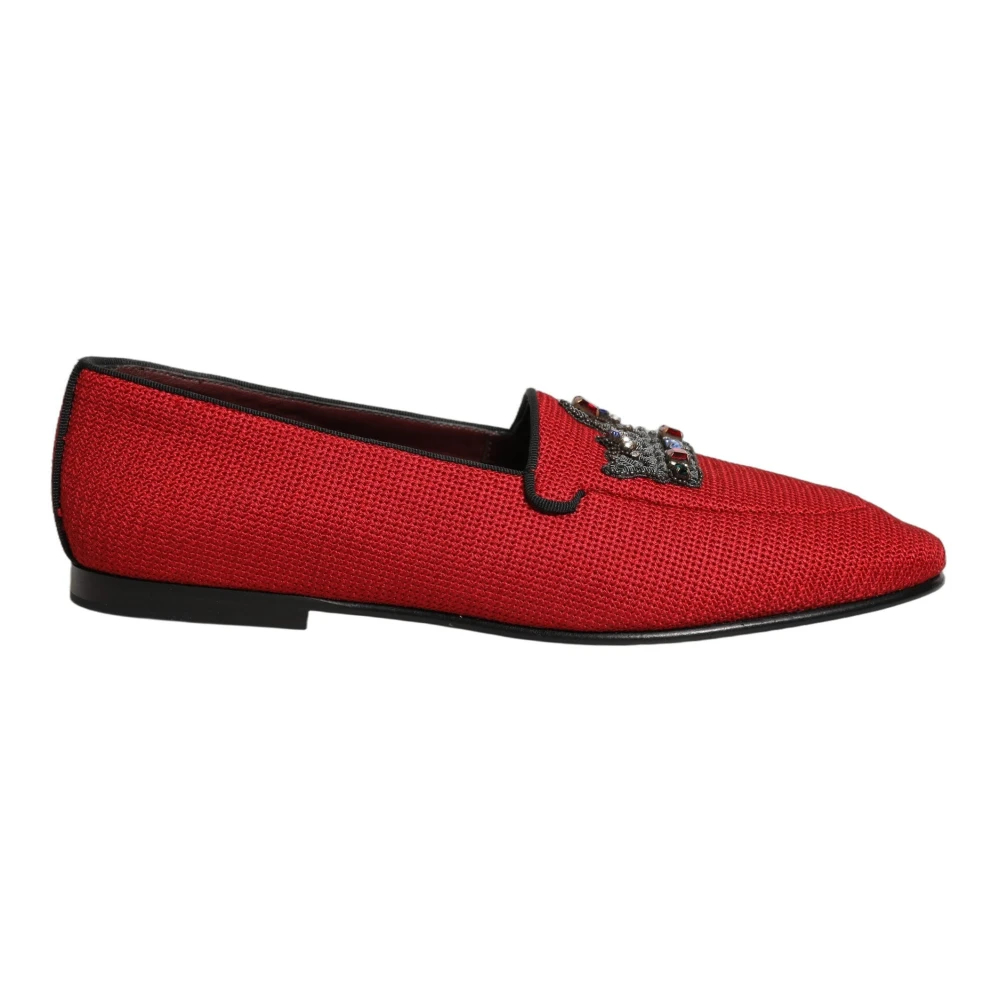 Dolce & Gabbana Damen Rot - Loafers Dress Schuhe - Shoes - 44 Eu
