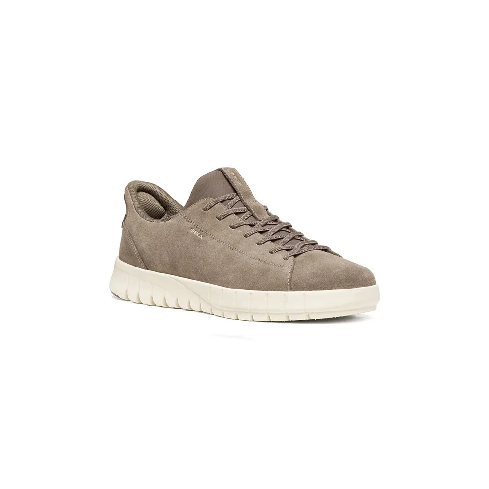 Geox Herren Grau U65maa Flextride Plus Slipper Taupe - Schuhe Mit Fastin System - Bild 4