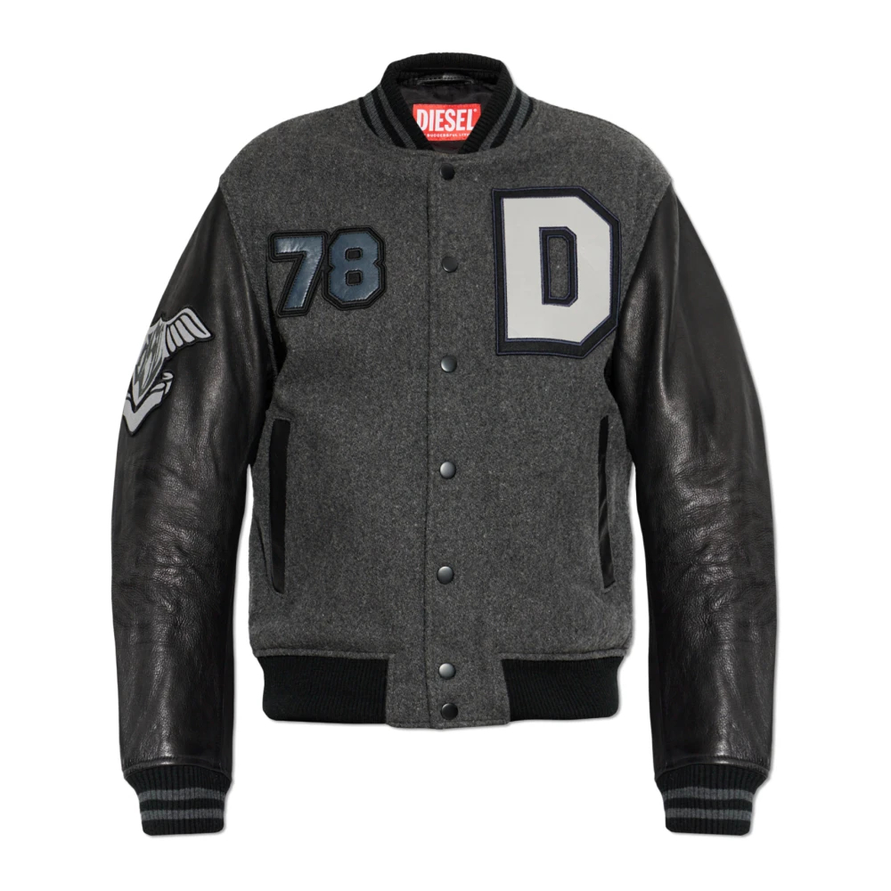 Diesel - L-Arry Bomberjacke - Jackets - Herren - Grau - Xl