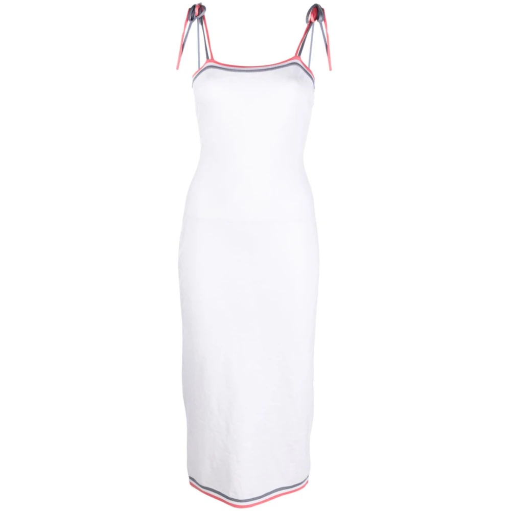 Fendi Damen Weiß - Monogram Midi Dress - Dresses - 2XS