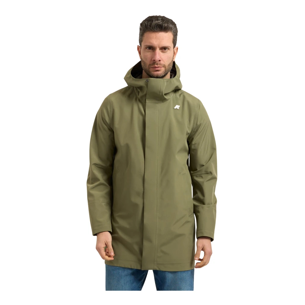 K-Way Herren Grün - Tommy Bonded Jersey - Jackets - 2XL