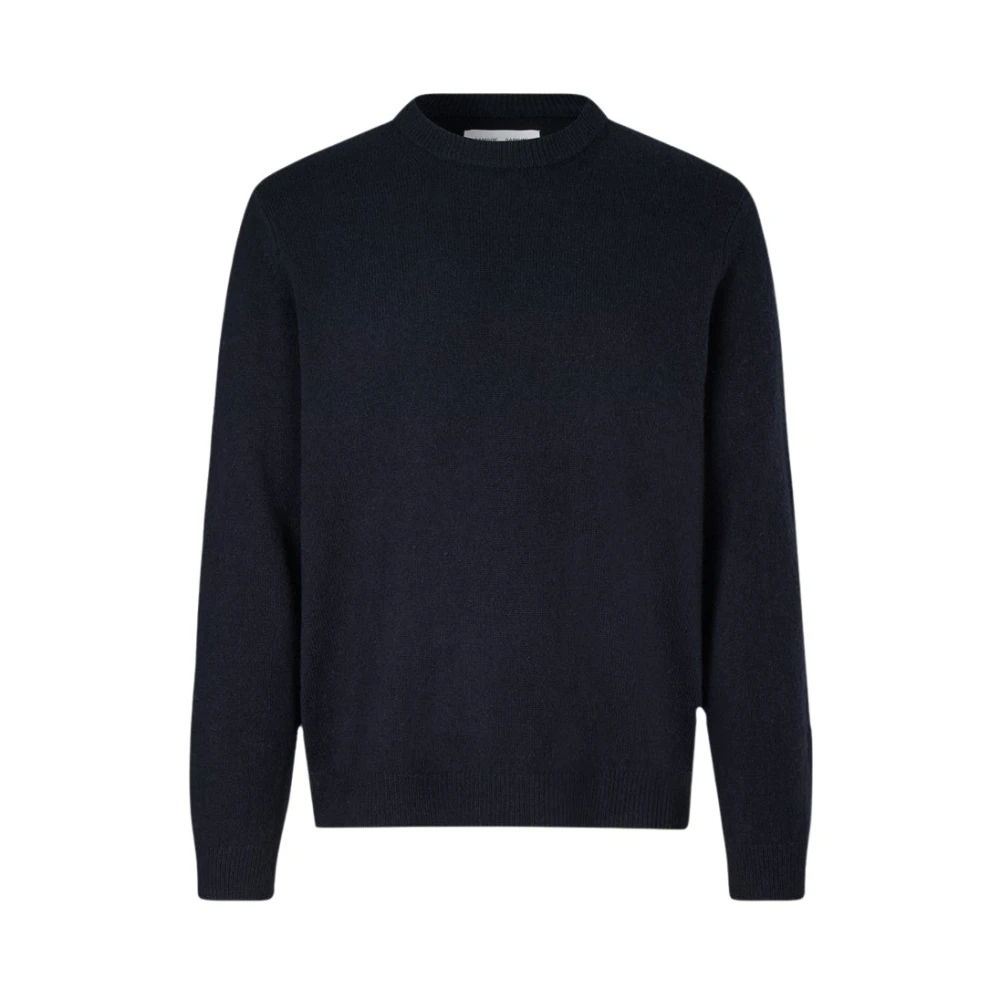 Samsøe & Samsøe Herren Blau Isak Knit Sweater - Bild 5