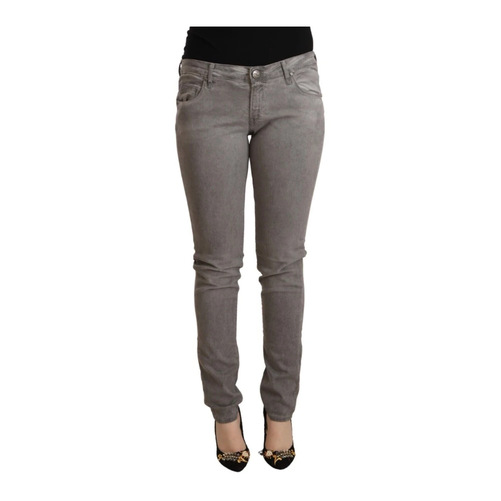 Acht Damen Grau - Low Waist Skinny Denim - Jeans - W28