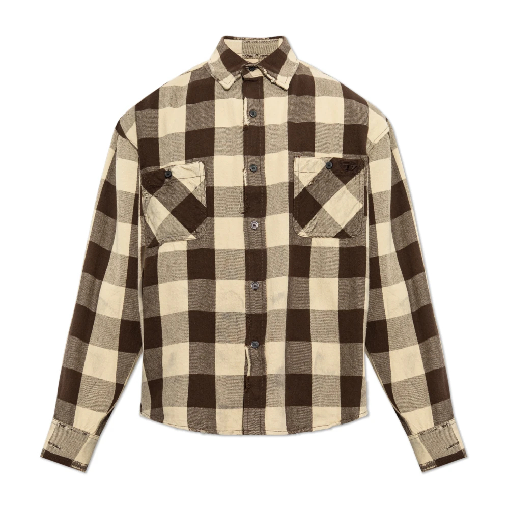 Diesel - S-Drum Hemd - Shirts - Herren - Braun - S