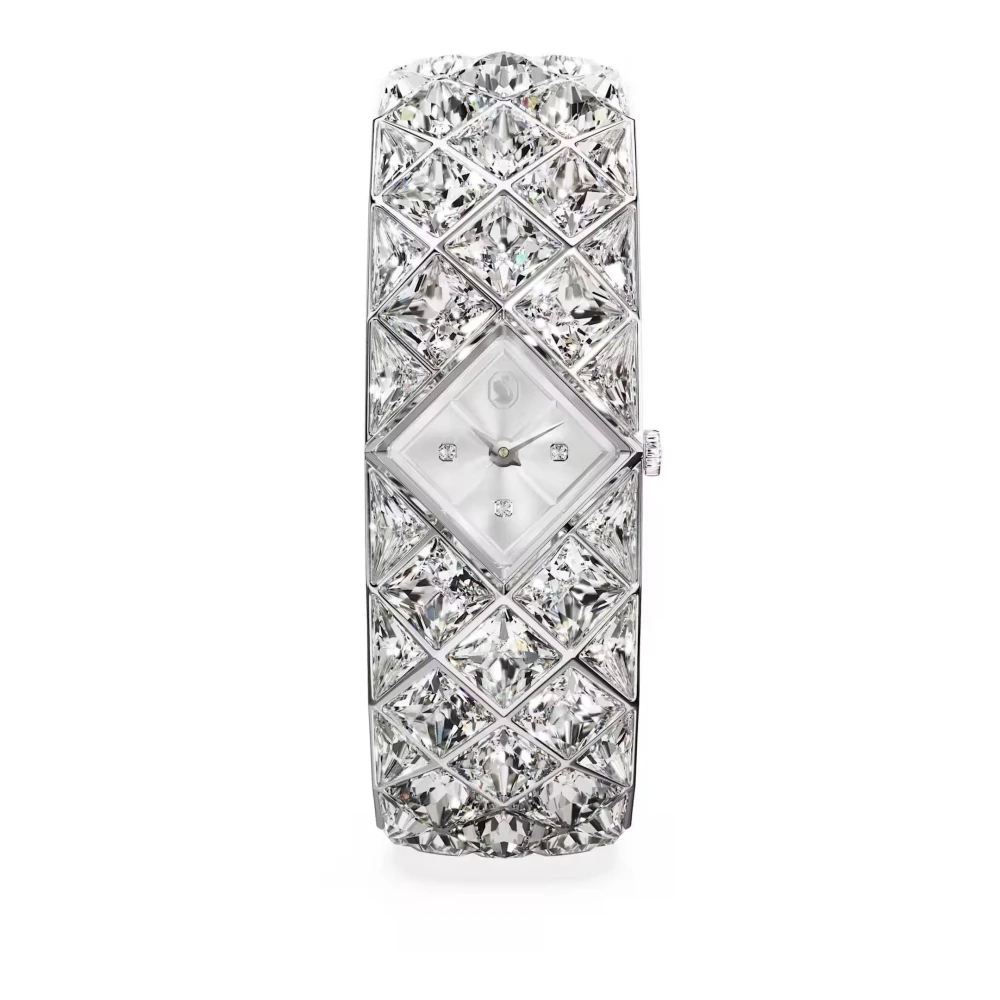 Swarovski Curiosa Bangle Uhr, Kristallarmband, Edelstahl Silberfarben - Bild 4