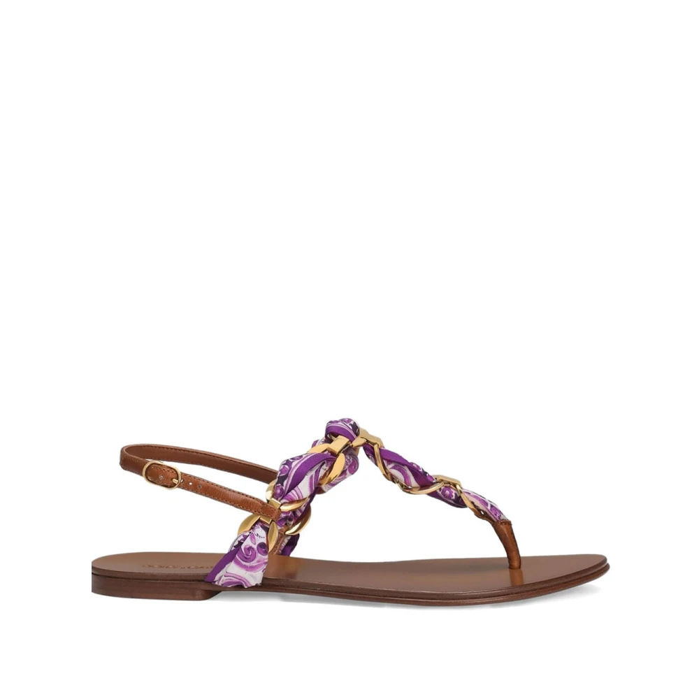 Dolce & Gabbana Damen Violett - Stilvolle Sommer Sandalen - Shoes - Lila - 39 Eu