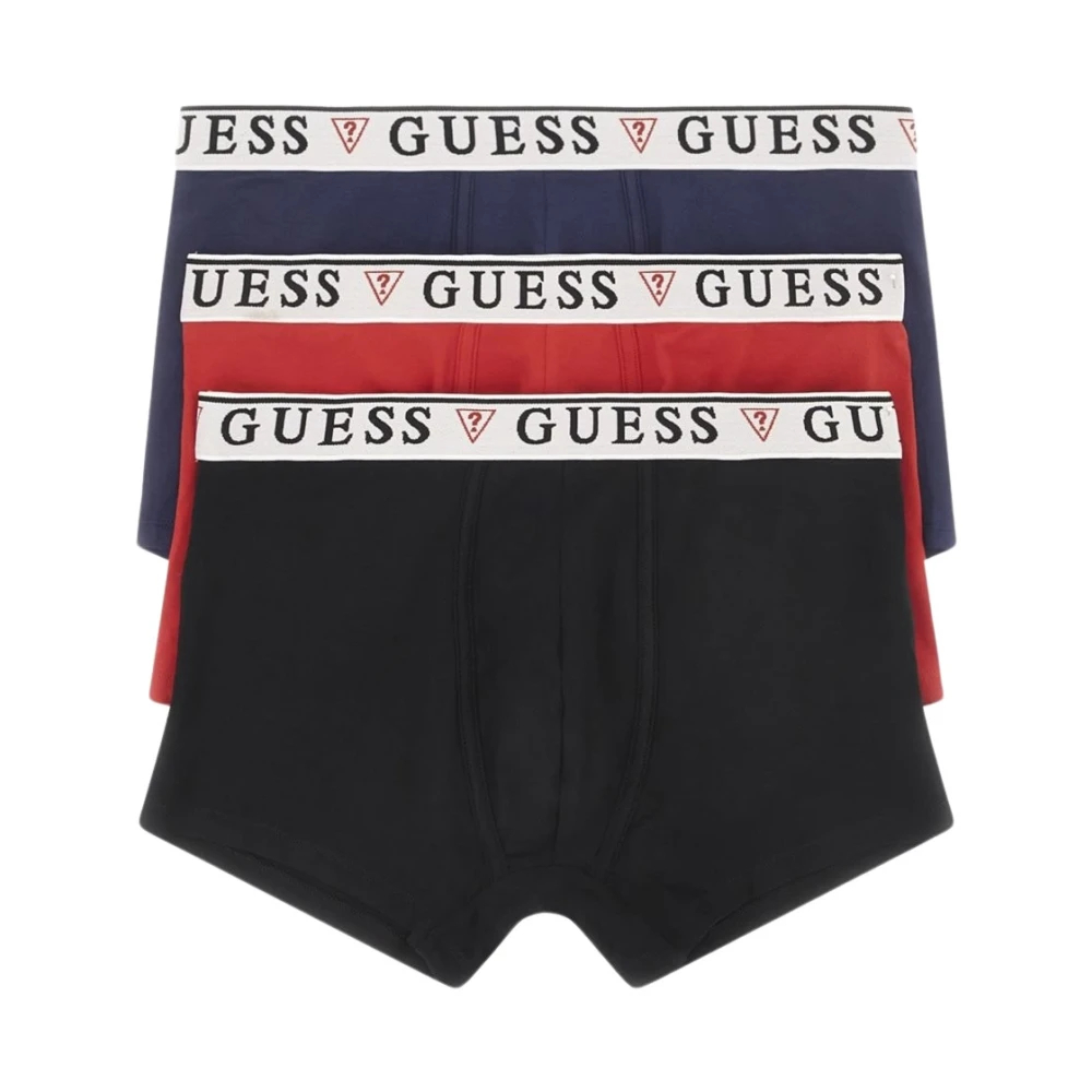 Guess - 3 Baumwoll-Stretch-Boxer - Schwarz - Underwear - Herren - Mehrfarbig - S