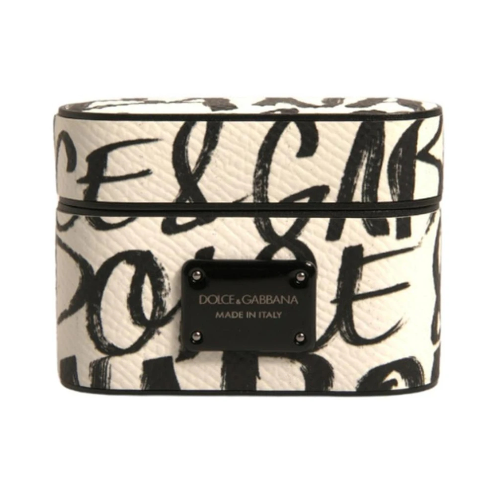 Dolce & Gabbana Herren Weiß - Airpods Hülle Mit Geprägtem Logo - Accessories - One Size