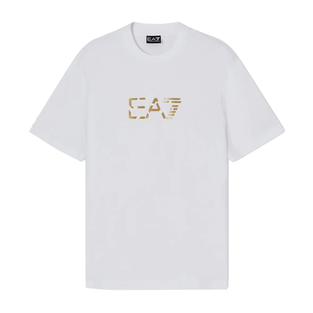 Emporio Armani Ea7 Herren Weiß - Premium Label Rundhals-T-Shirt - Tops - L