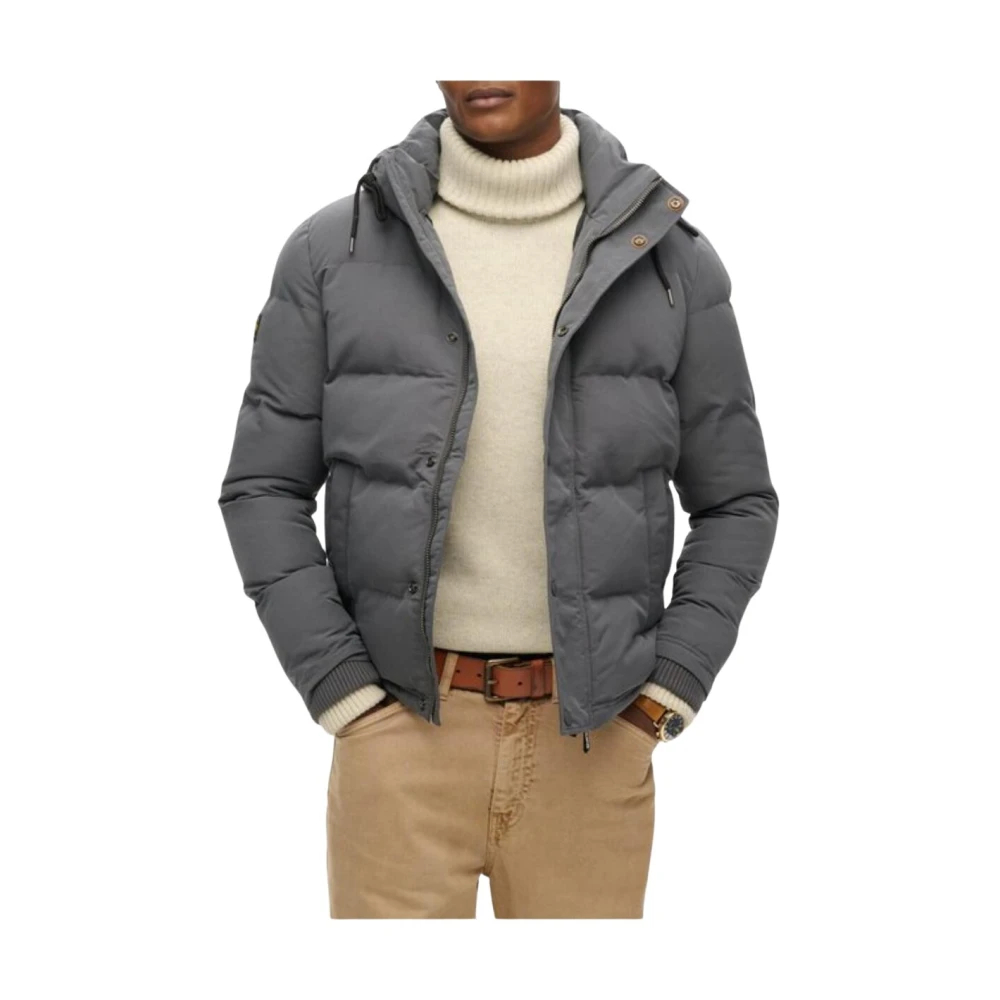 Joom Superdry Herren Grau Everest Windcheater Insulated Grey Cm - Bild 5