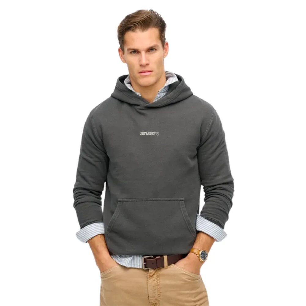Superdry Schwarz Kapuzensweatshirt Mit Mikro-Logo - Bild 6