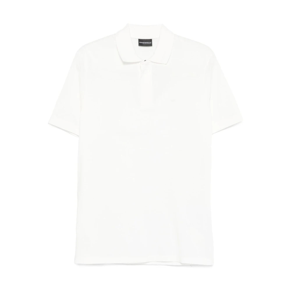 Emporio Armani Herren Weiß - Travel Essentials Piqué Polo Shirt - Tops - M
