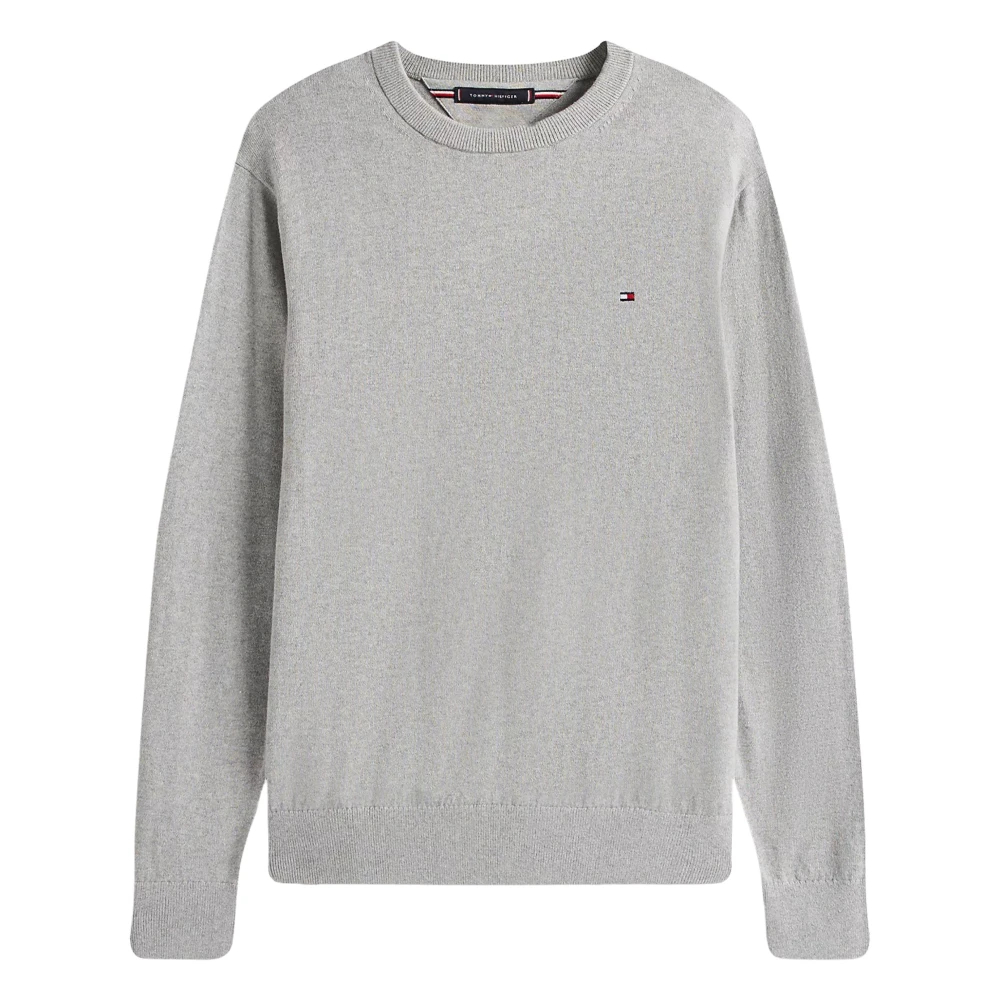 Tommy Hilfiger Menswear (Pvh Group) Pima Org Ctn Cashmere Crew Neck Light Grey Heather - Gr. - L - Bild 6