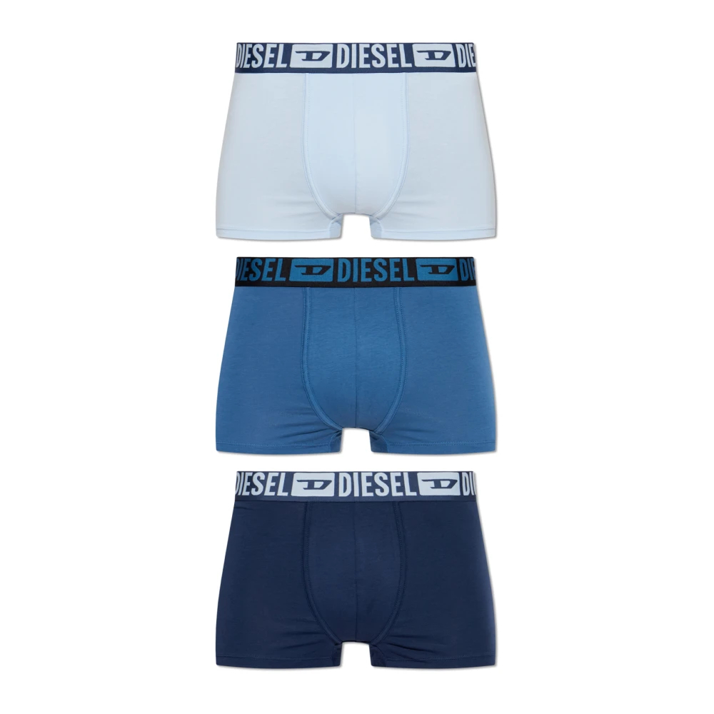 Diesel Herren Blau - Mike-D-Core-3Pack Boxer Briefs - Underwear - 2XL