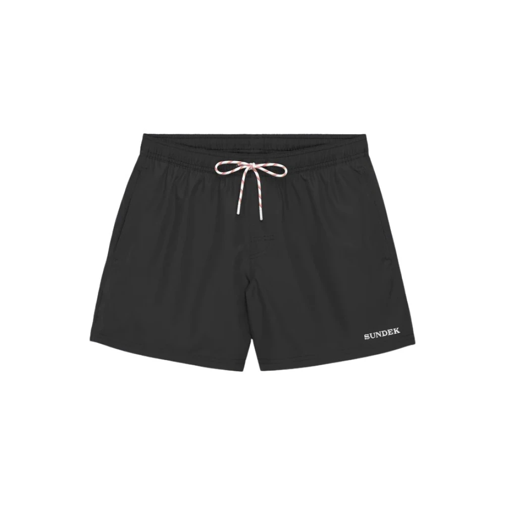 Sundek Herren Schwarz - Boxer Mare Con Taschino Sul Retro - Swimwear - K - L