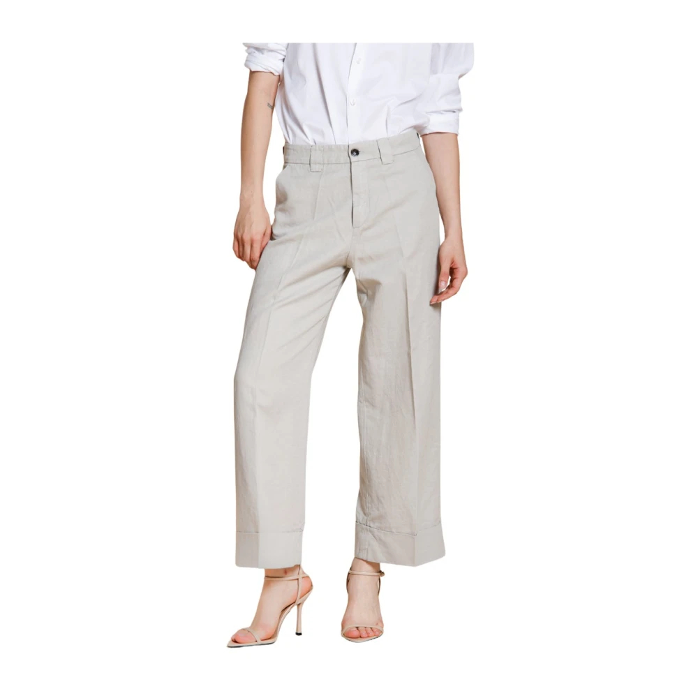 Mason's Damen Blau - New York Studio Cropped Chino Hose - Trousers - Xs