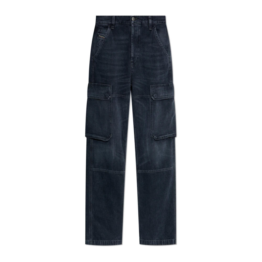 Diesel Damen Grau - Jeans D-Pot-Cargo L.32 - Jeans - W28 L32