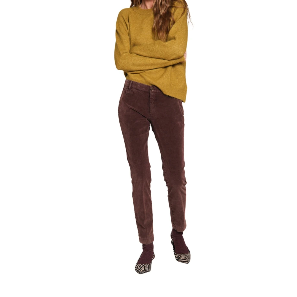 Mason's Damen Braun - Slim Fit Cord Chino Hose - Trousers - Xl
