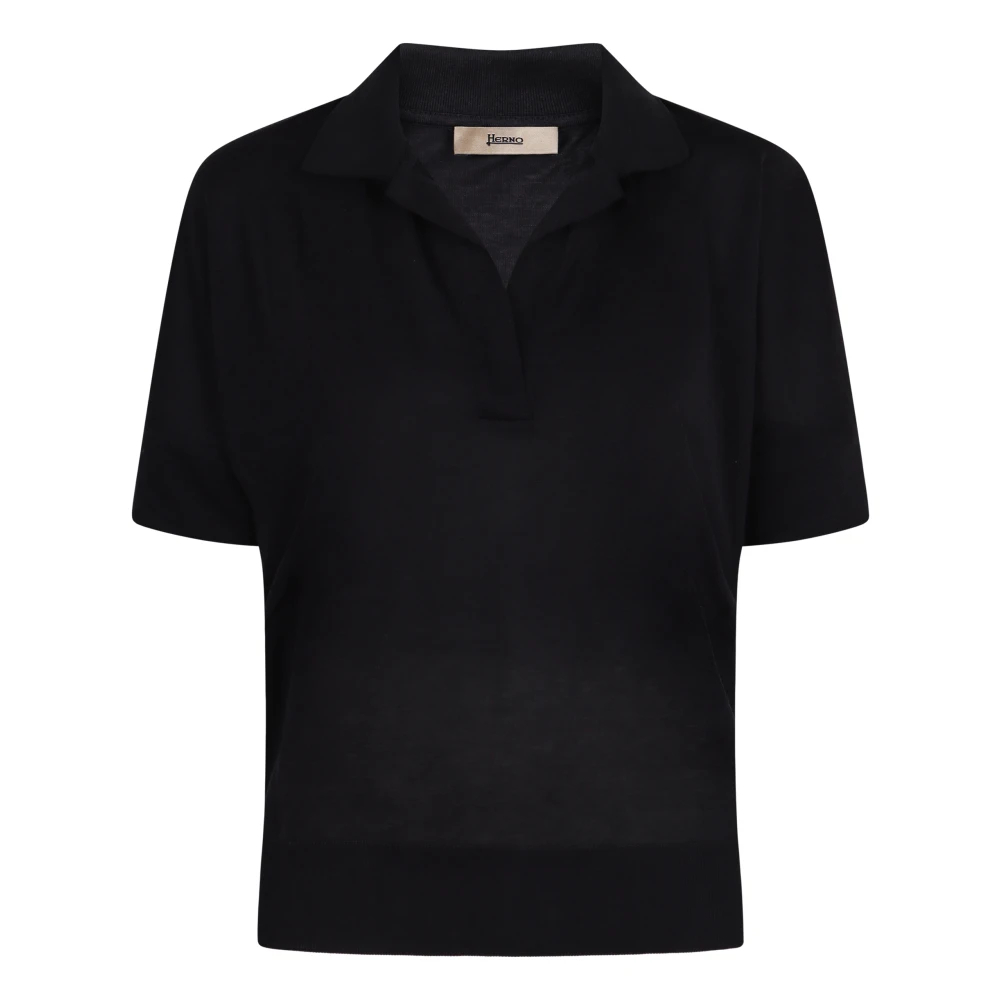 Herno Damen Blau - Polo-Shirt Mit Logo-Detail - Tops - M