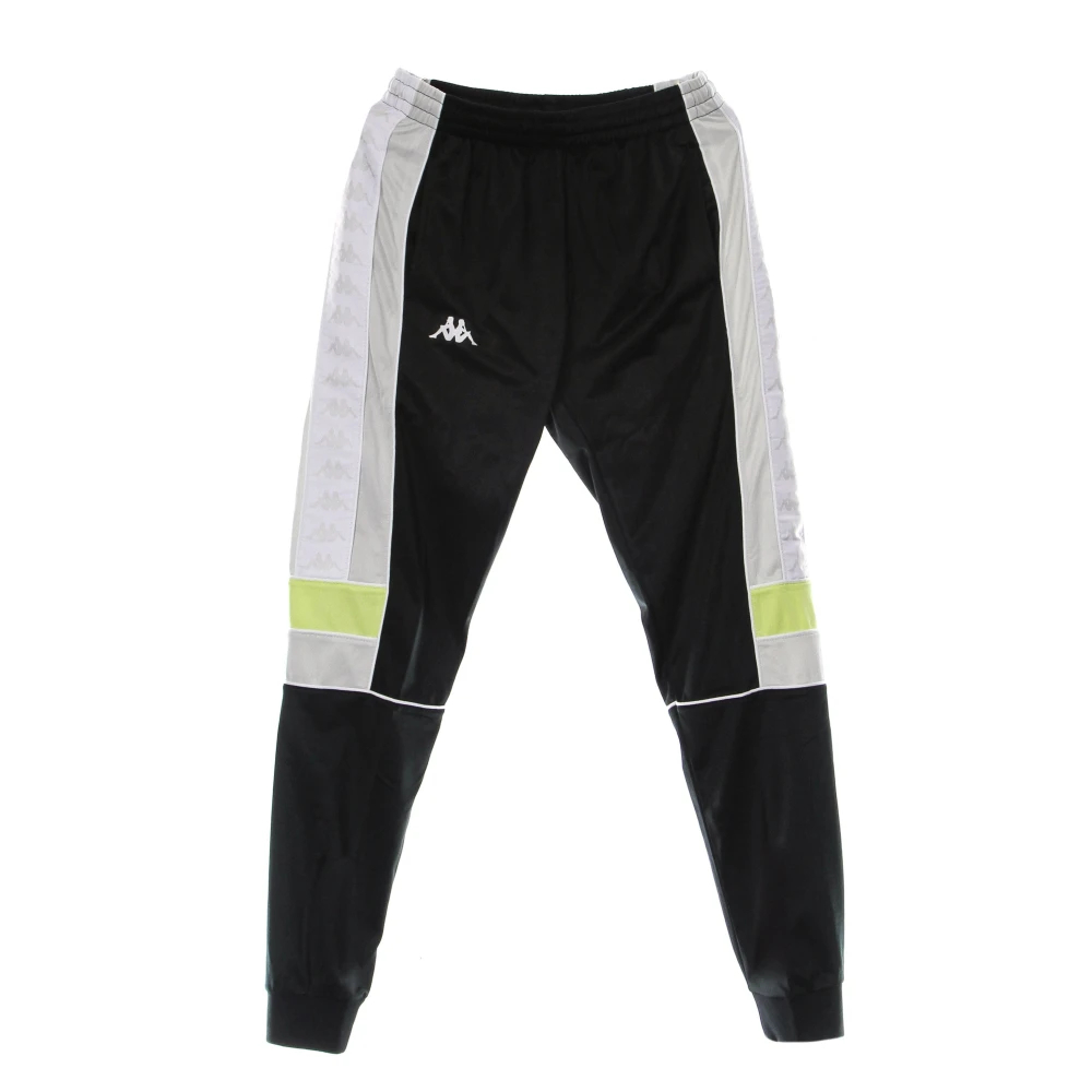 Kappa Herren Schwarz - E Trainingshose Slim Leichter Stoff - Trousers - K - S