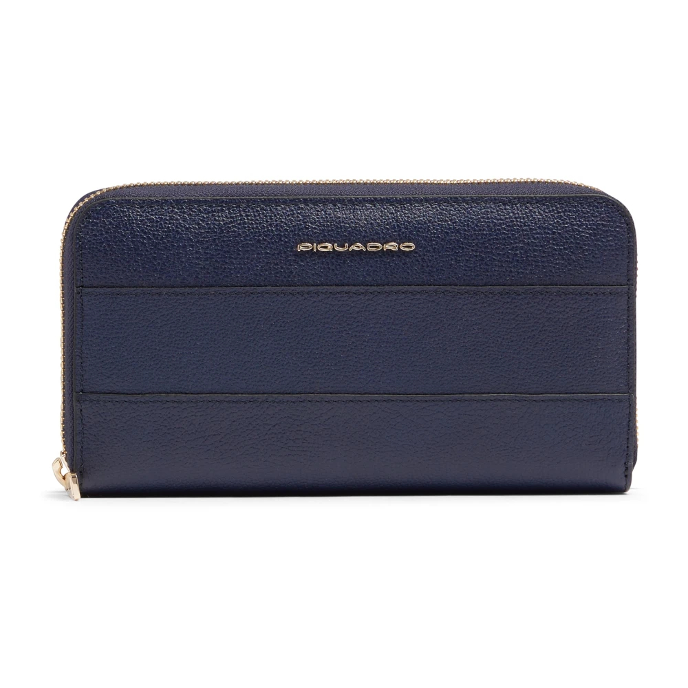 Piquadro Damen Blau - Zip-Around Geldbörse Mit Vier Fächern - Accessories - One Size