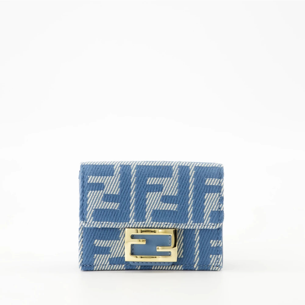 Fendi Damen Blau - Denim Baguette Geldbörse Frühling-Sommer 2025 - Accessories - One Size