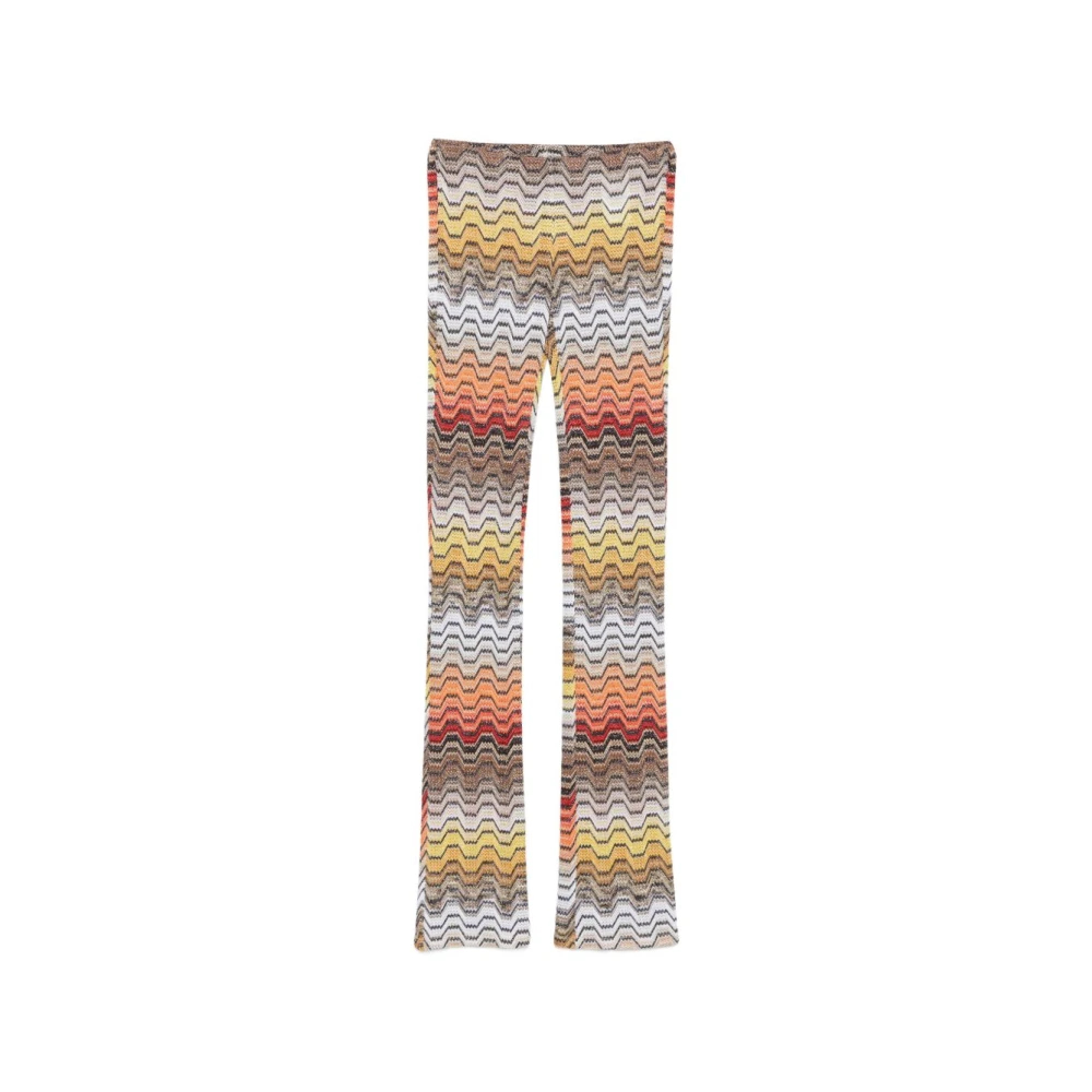 Missoni Damen Multicolor - Lange Hose Mit Griechischem Motiv - Trousers - Mehrfarbig - M