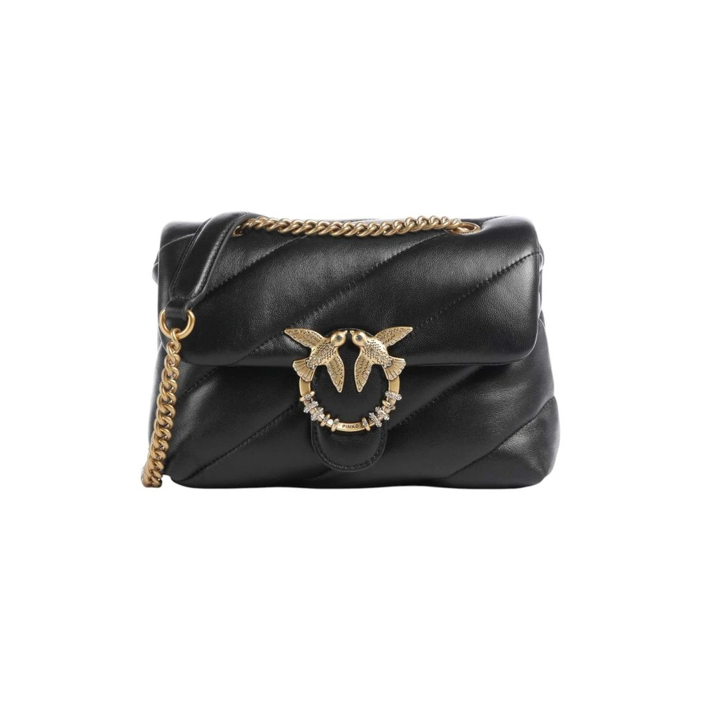 Pinko - Puff Mini New Buckle Sheep Nap - Bags - Damen - Schwarzk - One Size