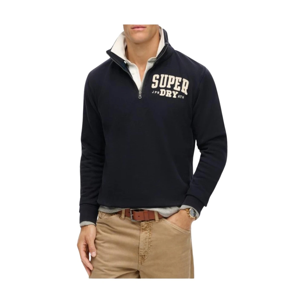 Superdry Herren Blau Vintage Sportpullover Mittel - Bild 5