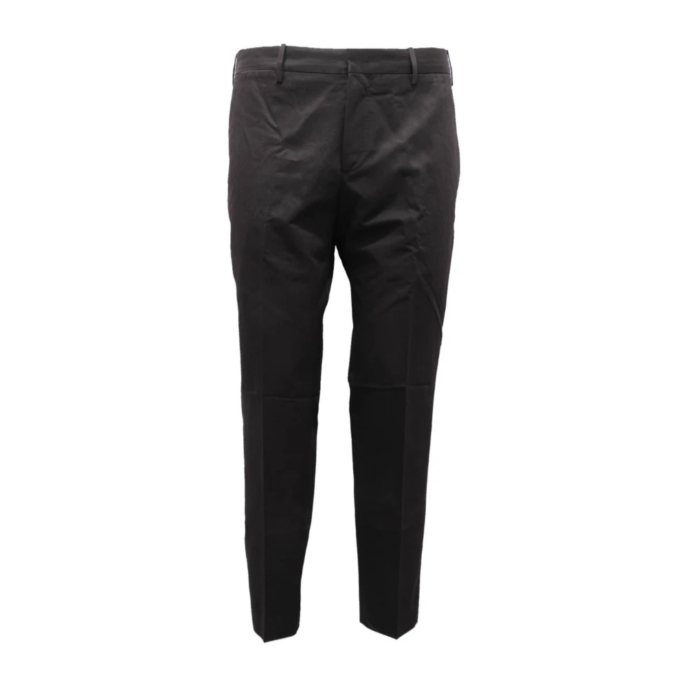 Pt01 Herren Schwarz - Baumwoll/Leinen Hose Rebel Fit Modell - Trousers - K - L
