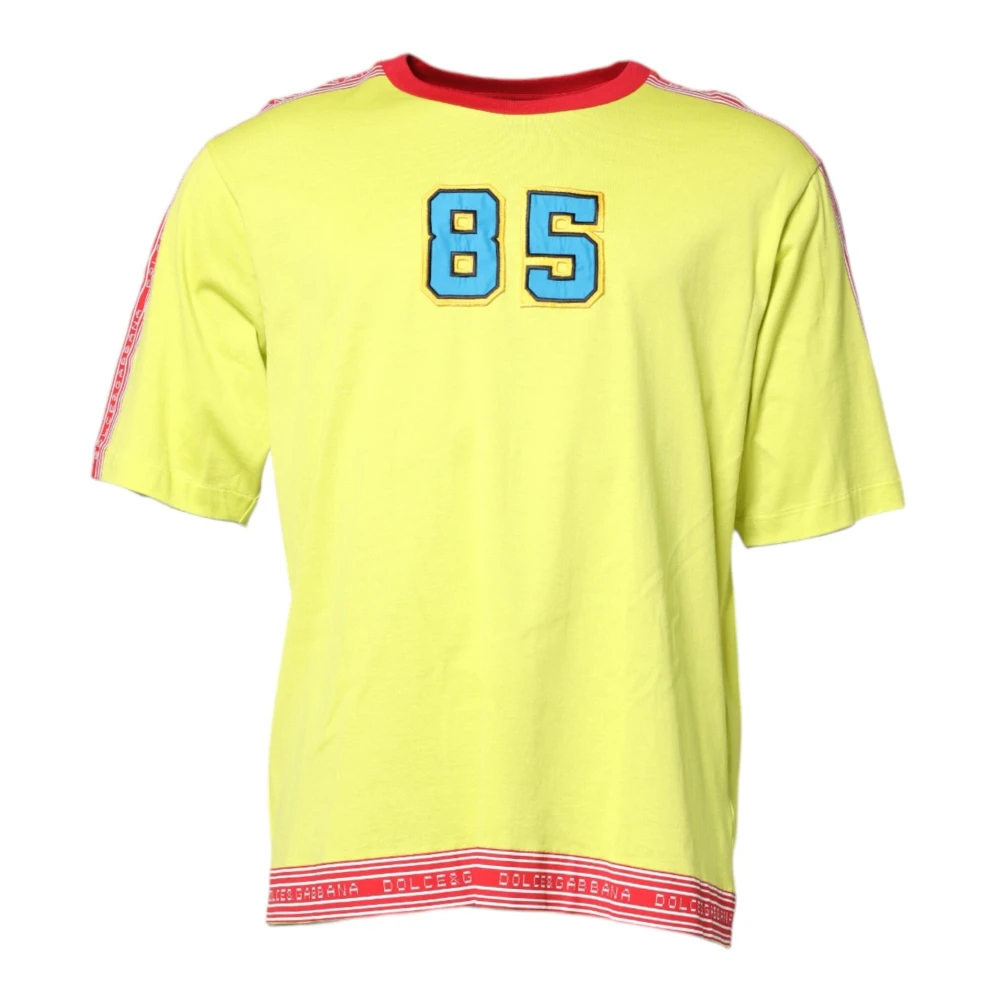 Dolce & Gabbana Herren Grün - Es Baumwoll-Crew-Neck-T-Shirt - Tops - Xl