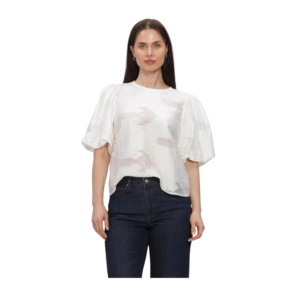 Moss Copenhagen Damen Beige Bluse Orkidea - Bild 3