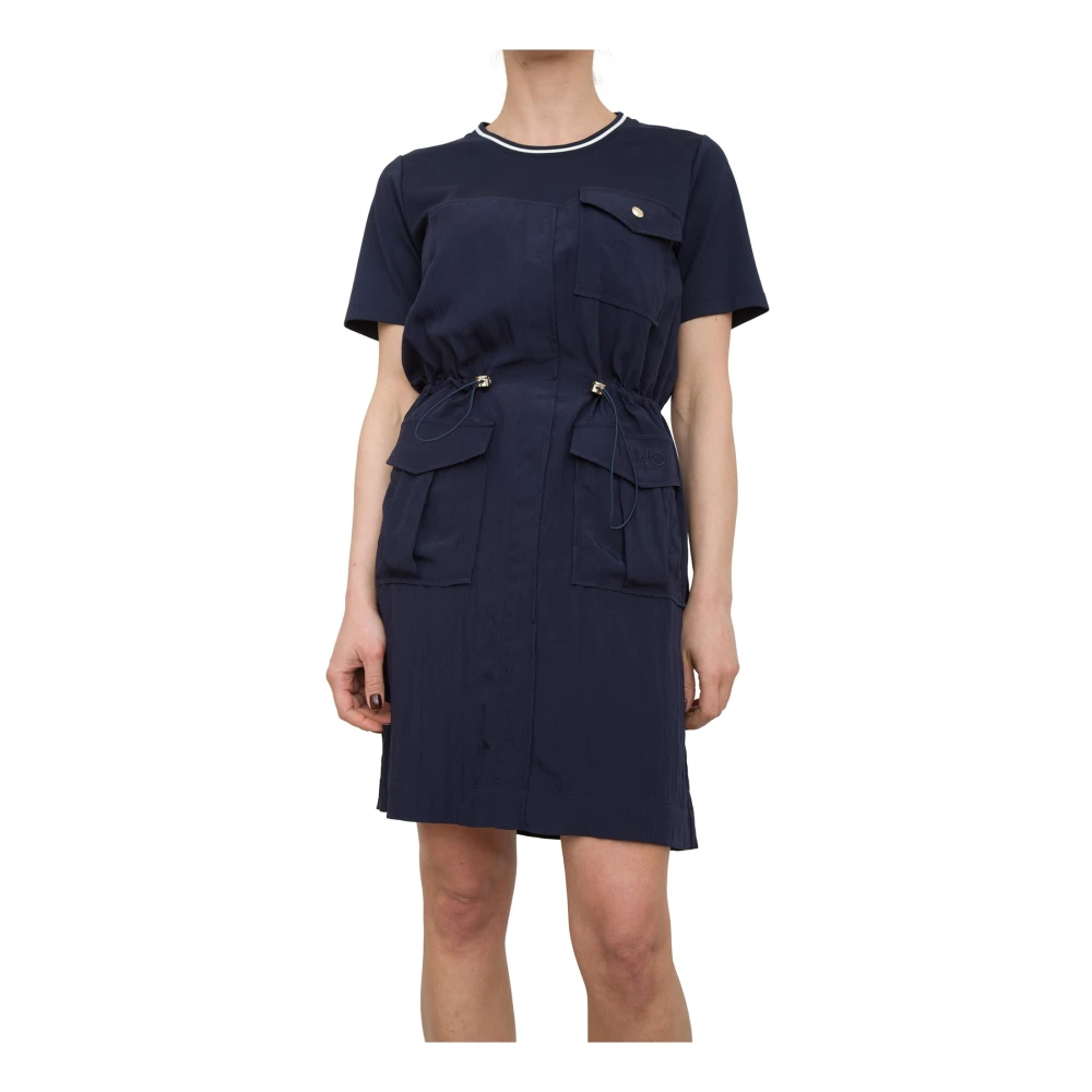 Liu Jo Damen Blau - Es Kleid Mit Elegantem Design - Dresses - Xs