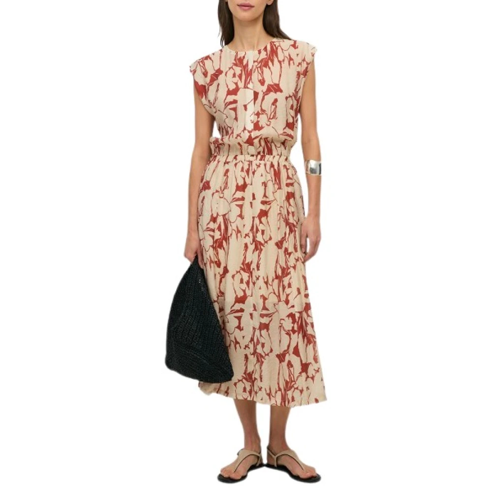 Yerse Damen Rot - Manilas Midi Kleid - Dresses - M