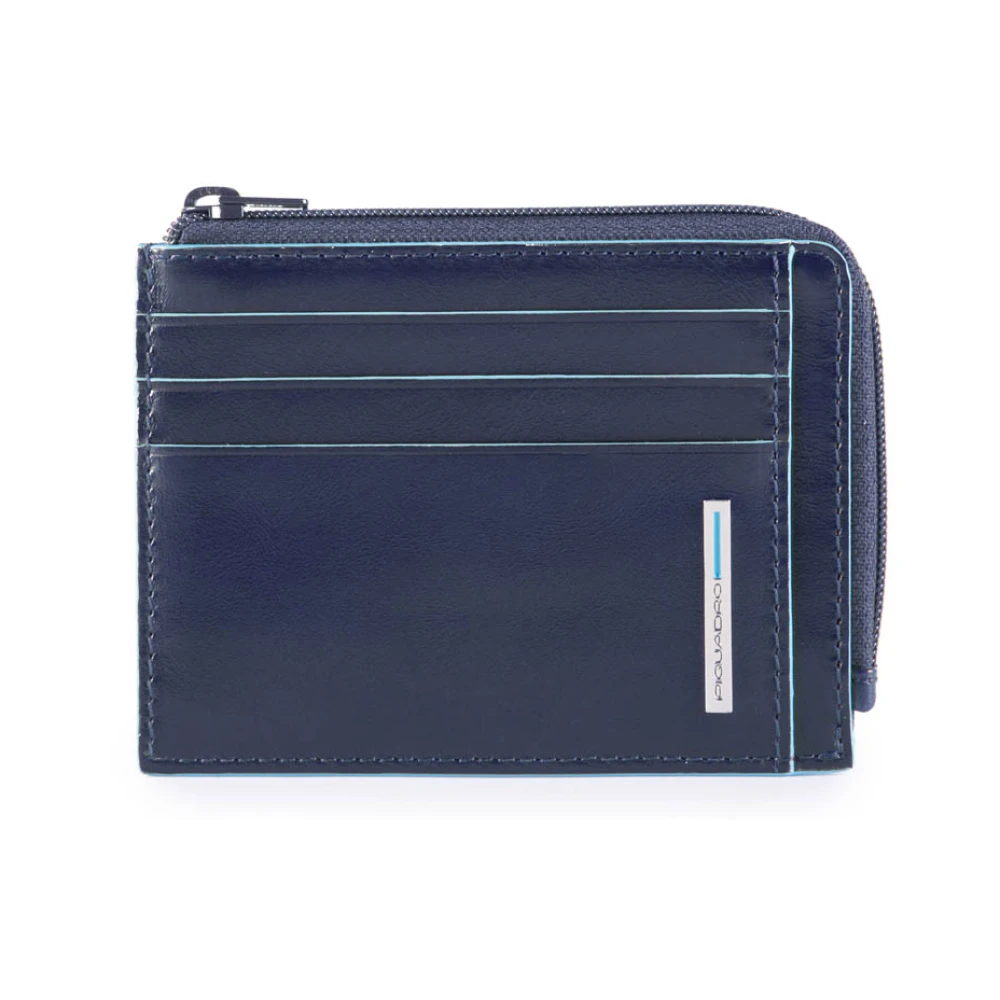 Piquadro Herren Blau - Reißverschluss-Münzbeutel Mit Dokumenten - Accessories - One Size