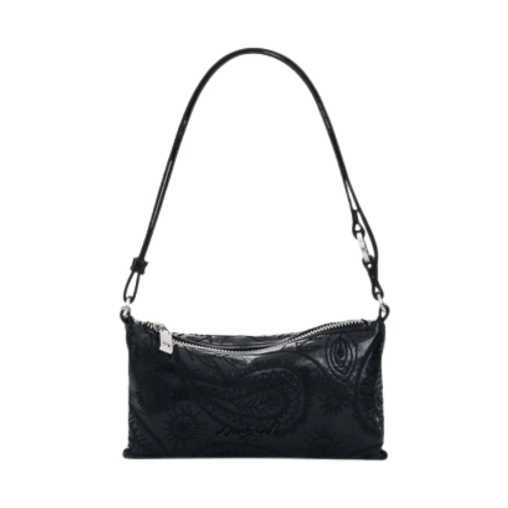 Desigual - Große Rechteckige Umhängetasche - Bags - Damen - Schwarzk - One Size